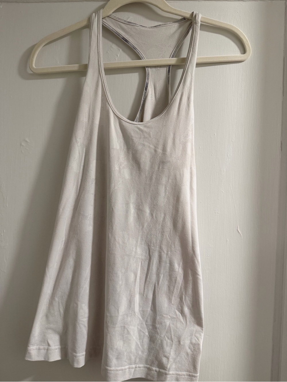 lululemon athletica Light Beige Racerback Tank Top